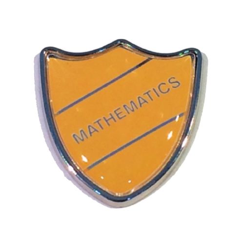MATHEMATICS shield badge